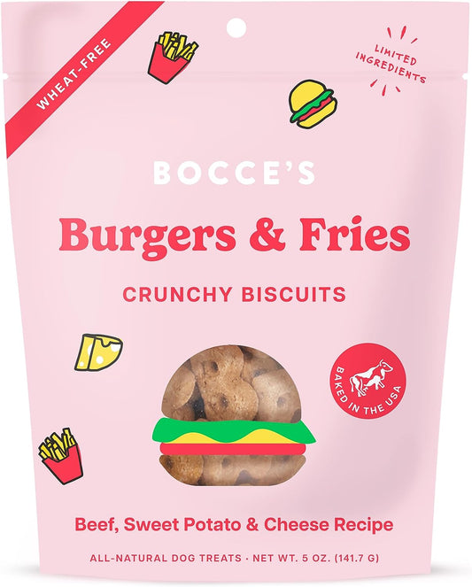 Bocce's Burgers & Fries Treat 5 oz - K9 Kuisine