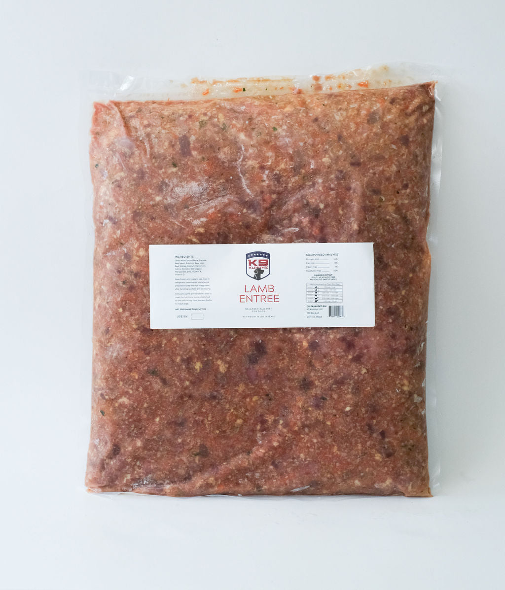 Lamb Raw Dog Food Entree - K9 Kuisine 