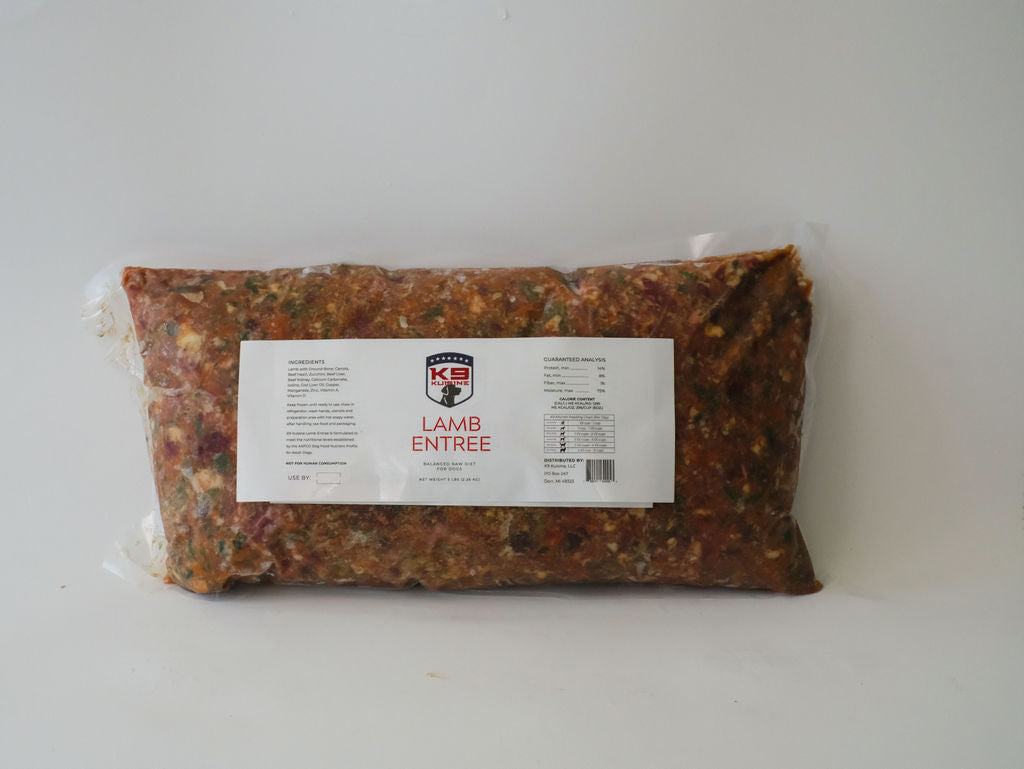 Lamb Raw Dog Food Entree - K9 Kuisine 