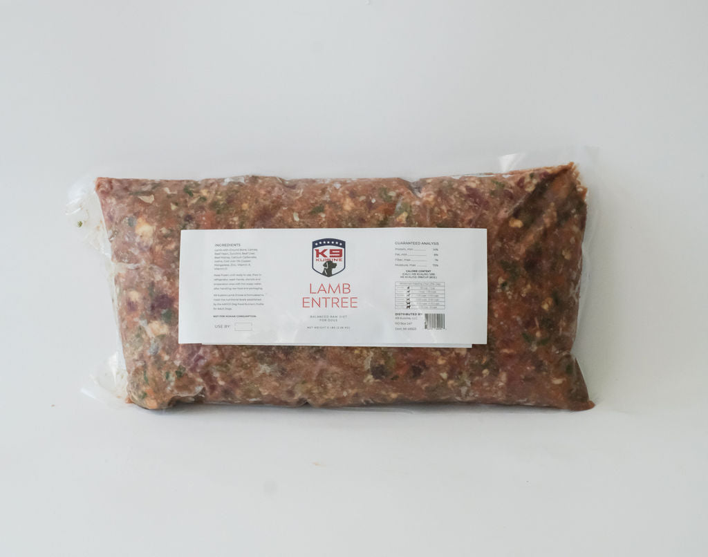 Lamb Raw Dog Food Entree - K9 Kuisine 