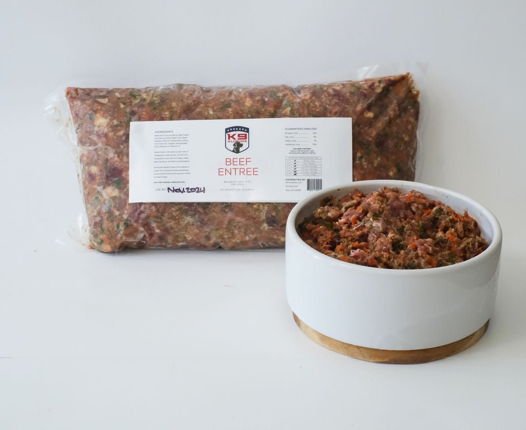 Beef Raw Dog Food Entree - K9 Kuisine