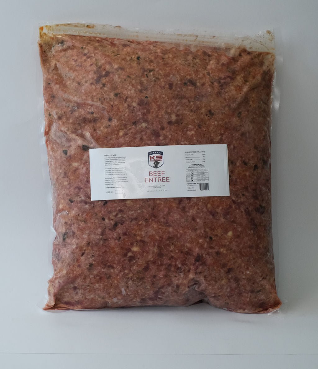 Beef Raw Dog Food Entree - K9 Kuisine