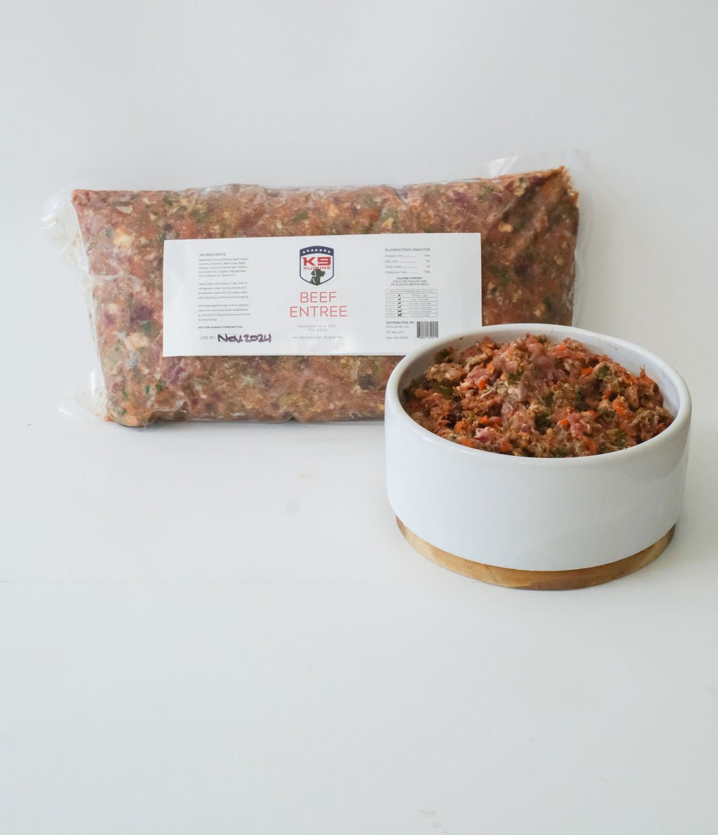 Beef Raw Dog Food Entree - K9 Kuisine