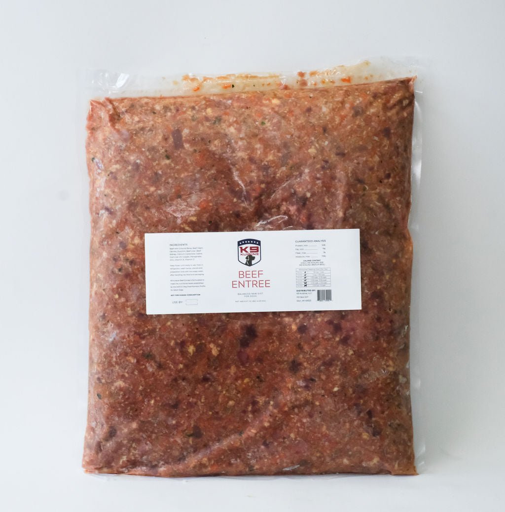 Beef Raw Dog Food Entree - K9 Kuisine