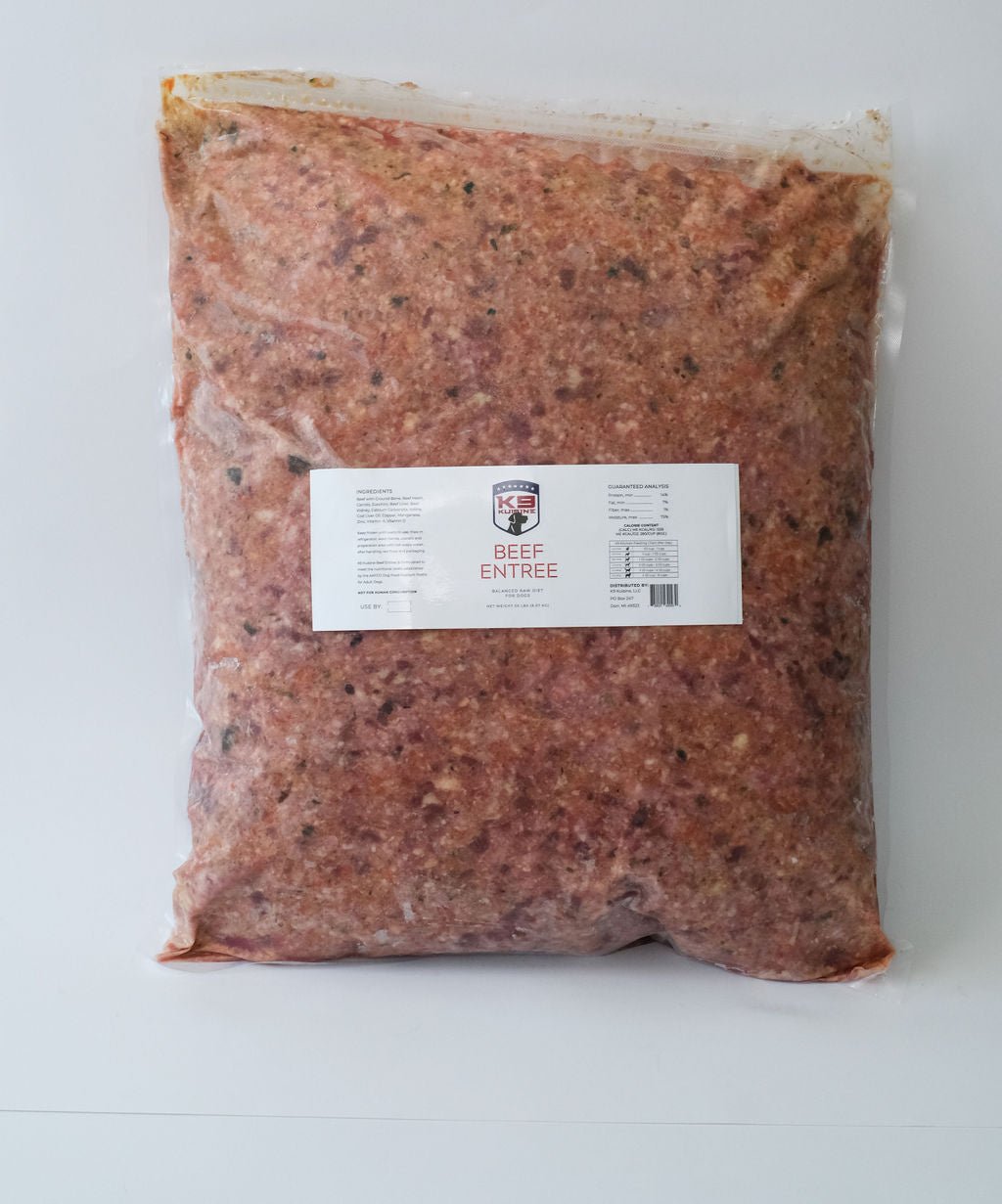 Beef Raw Dog Food Entree - K9 Kuisine