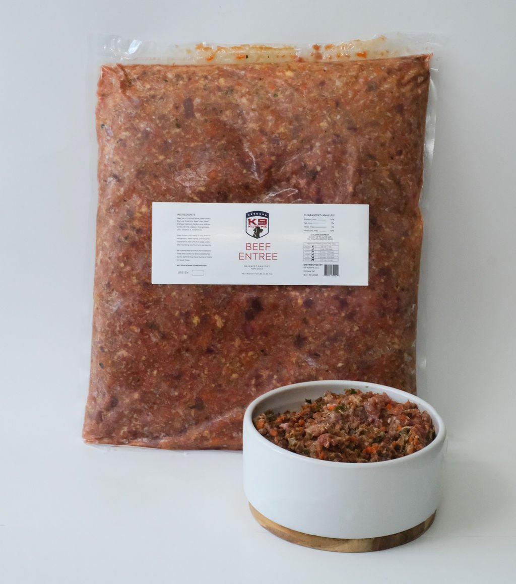 Beef Raw Dog Food Entree - K9 Kuisine