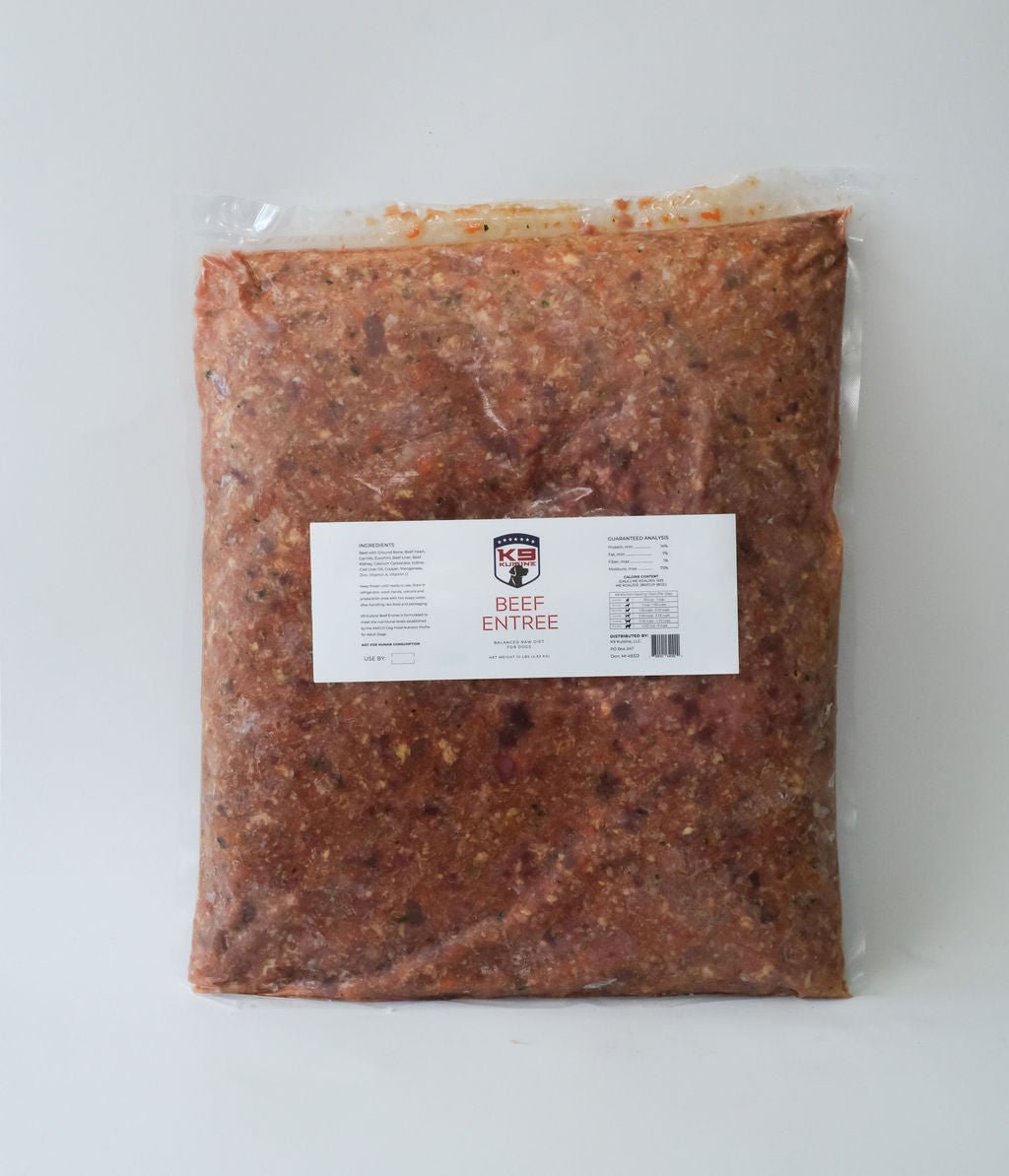 Beef Raw Dog Food Entree - K9 Kuisine