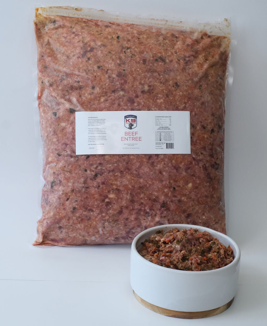 Beef Raw Dog Food Entree - K9 Kuisine