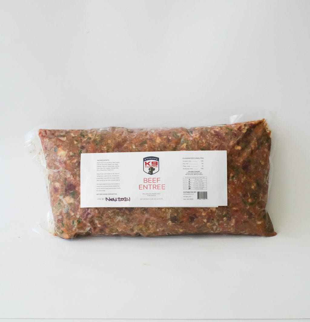 Beef Raw Dog Food Entree - K9 Kuisine