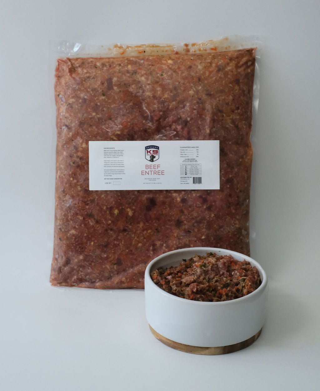 Beef Raw Dog Food Entree - K9 Kuisine