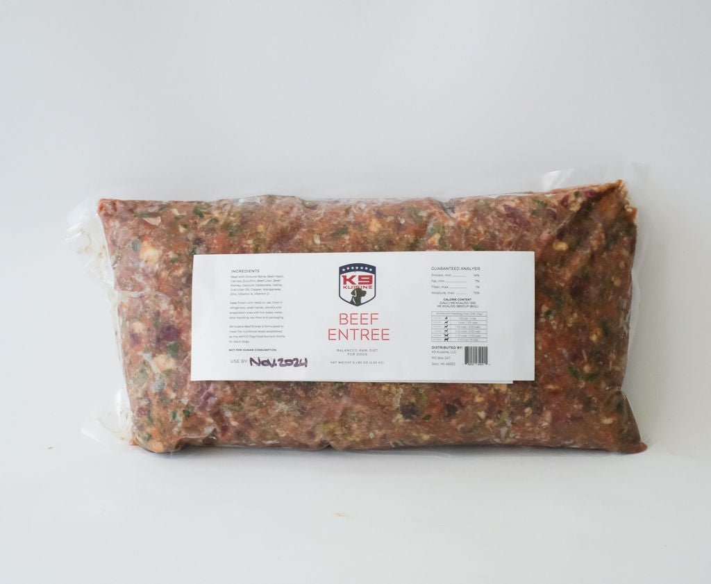 Beef Raw Dog Food Entree - K9 Kuisine